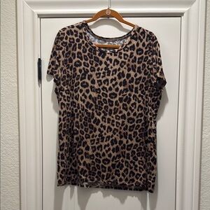 Leopard Print Women's Top